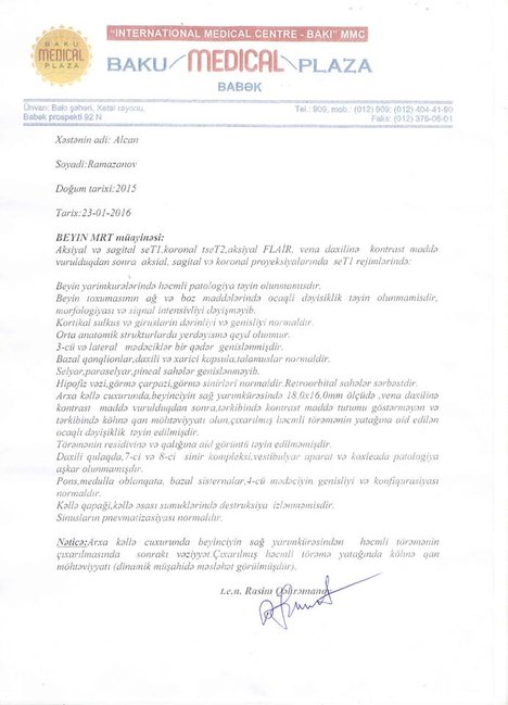 Balaca Alicanın xilası üçün 15 min manat lazımdır - FOTOLAR