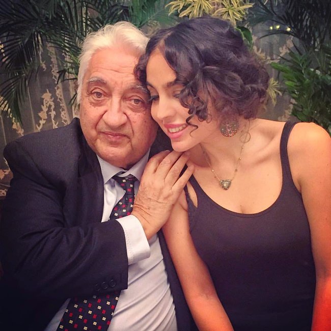 Leyla Əliyevanın babası ilə YENİ FOTOLARI