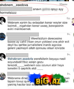 Şəbnəmin hamilə şəklinə misligörülməmiş söyüşlər: