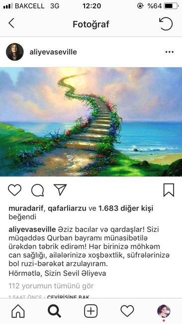 Sevil Əliyeva Azərbaycan xalqını təbrik etdi - FOTO