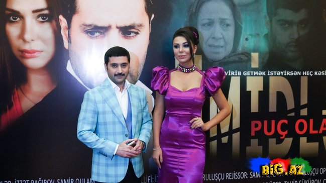 Aktrisa Gülşənin sinə dekolteli çəhrayı libası - Qala gecəsindən FOTOLAR