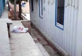 1 günlük körpÉni sellofana büküb mÉktÉbin hÉyÉtinÉ ATDILAR - FOTO