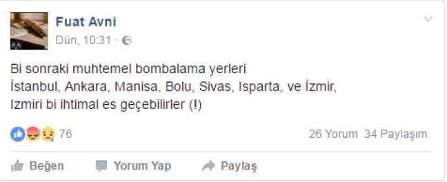 ŞOK! Türkiyənin 7 şəhərində terror olacaq - FOTO