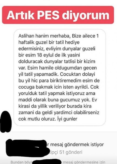 Məşhur aktrisa ona göndərilən mesajı yaydı, izləyicisini biabır etdi - FOTO