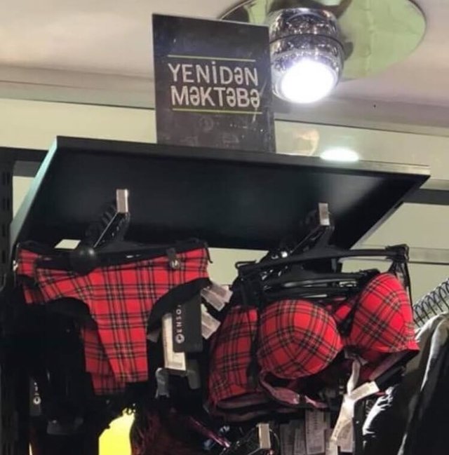 Bakıda biabırçılıq: məktəb üçün xüsusi erotik alt paltarları satılır - FOTO