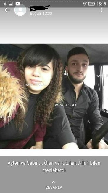 Bakıda elçilikdən sonra sevgilisi tərəfindən öldürülən Aytənin FOTOSU