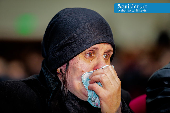 Zakir Həsənov və Mədət Quliyev şəhid Çingizlə vida mərasimində - FOTOLAR