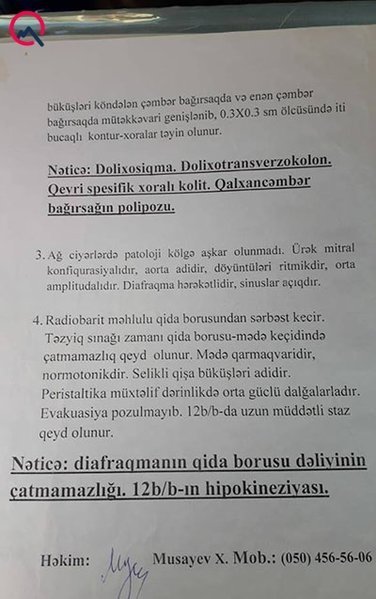 Azərbaycanlı deputatın həkim qızı xəstənin qarnında iynə unudub? - FOTOLAR