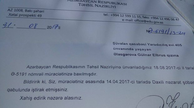 Bakıda məktəb direktorunun əxlaqsız təklifi müəlliməni işsiz qoydu - FOTOLAR