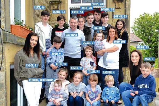 19 uşaq doğan qadın: 