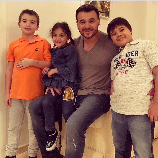 Emin Ağalarov Əminə və əkizləri ilə - FOTO