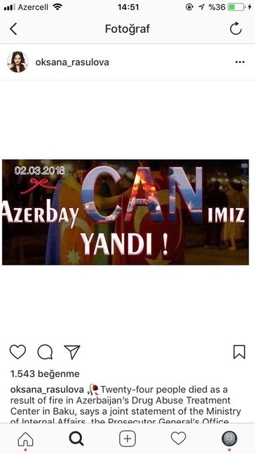 Yanğına qarşı məşhurlarımızın reaksiyası - Kiminin canı yandı, kimi də öz keyfində - FOTOLAR