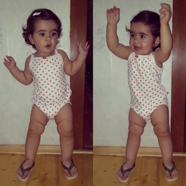 Bu da Zaurla Günayın 11 aylıq qızı - FOTOLAR