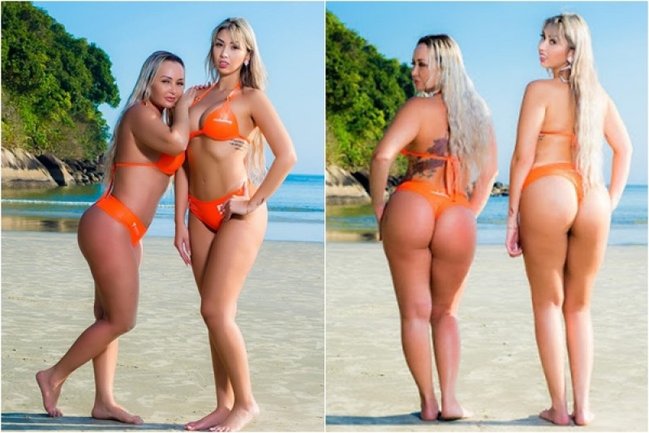 Ana və qızı ən böyük popo yarışmasında - FOTOLAR