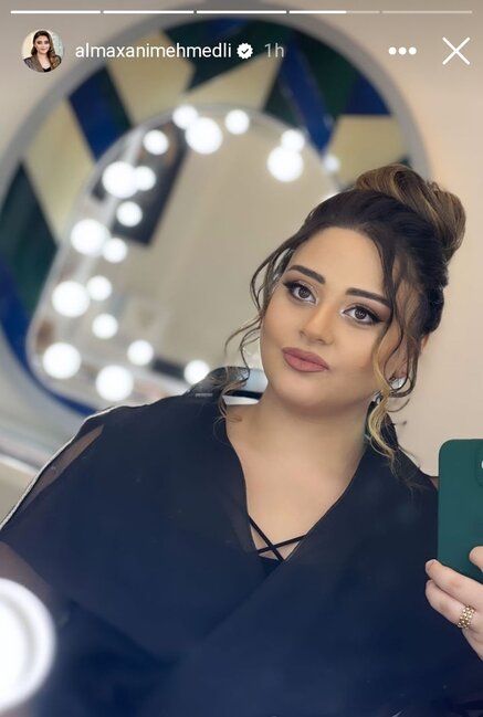 Yeni evlənən Almaxanım gözəlliyi ilə GÖZ QAMAŞDIRDI - FOTO