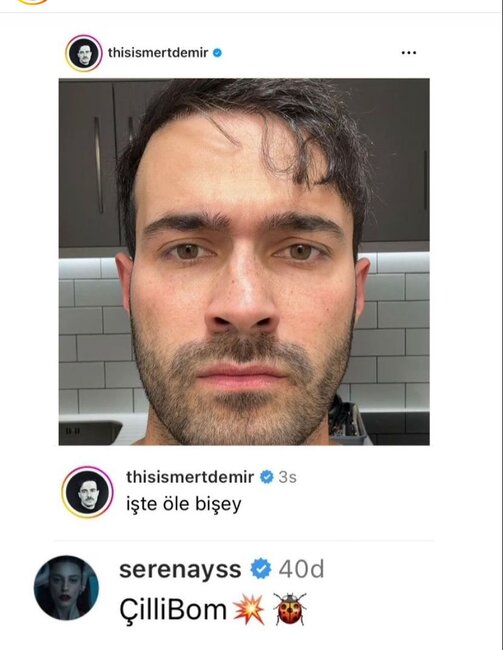 Serenay "atəşə düşdü" - FOTO