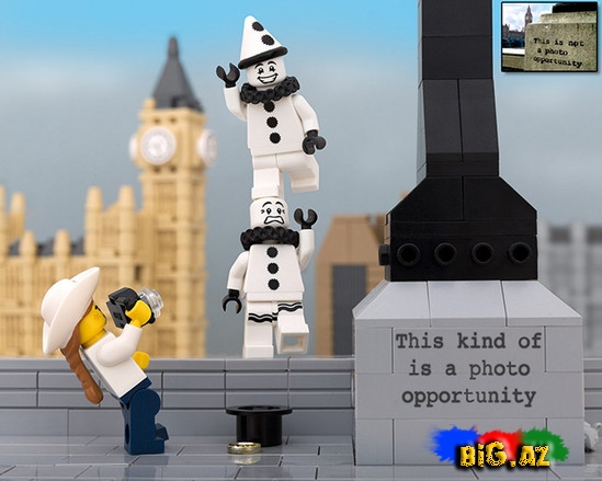 Benksi rəsmlərindən Lego hazırlandı - FOTO