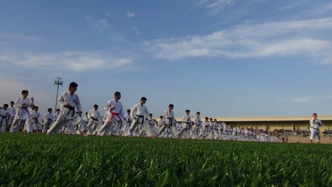 Fövqəladə Hallar Nazirliyinin İdman-sağlamlıq klubunda Milli Qurtuluş gününə həsr edilmiş karate üzr