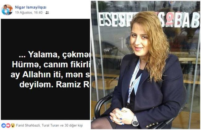 Vəfat edən azərbaycanlı jurnalistin SON PAYLAŞIMI - SKRİNŞOT
