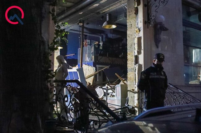 Partlayışdan geriyə qalan mənzərə... - FOTOlar