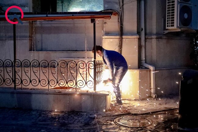 Partlayışdan geriyə qalan mənzərə... - FOTOlar