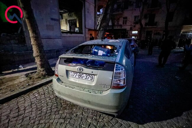 Partlayışdan geriyə qalan mənzərə... - FOTOlar