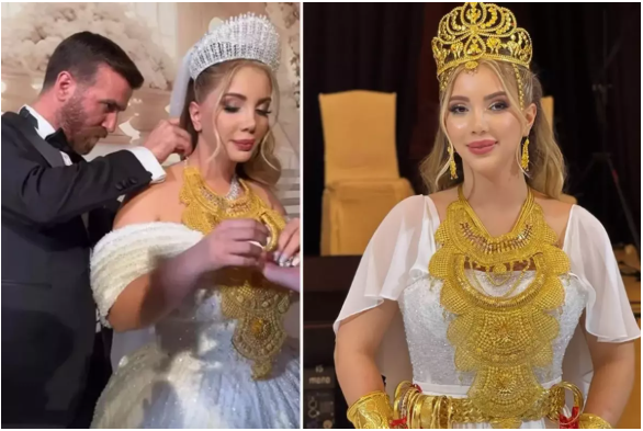 Toyda gəlinə 5 kiloqram qızıl verildi