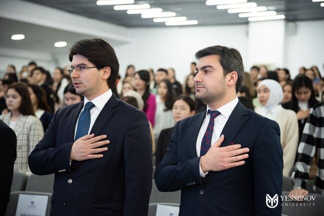 Aktau şəhərində Azərbaycan - Qazaxıstan gənclərinin həmrəylik forumu keçirilib - FOTOLAR