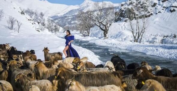 Türkiyə gözəli fotosessiya üçün GÖRÜN NƏ ETDİ - FOTO