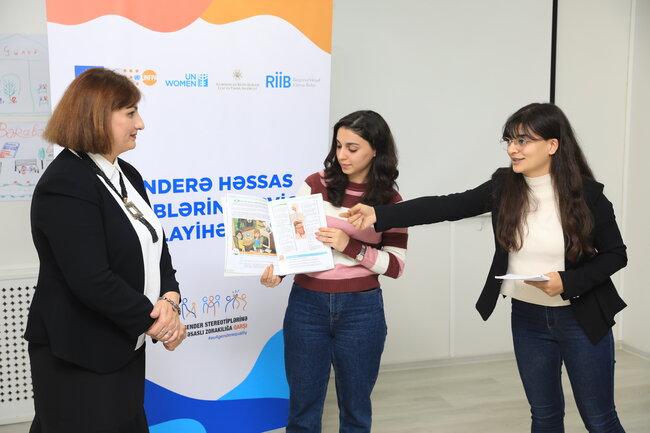 "Genderyönümlü pedaqogika" üzrə təlimləndirilən 400-ə yaxın müəllim təhsil sistemində gender bərabərliyini təşviq edəcək