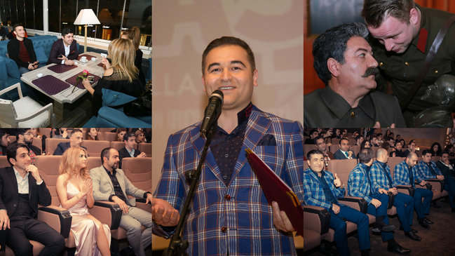 "Stalinin başı" filminin qalasına məşhurlar axışdı - FOTOLAR