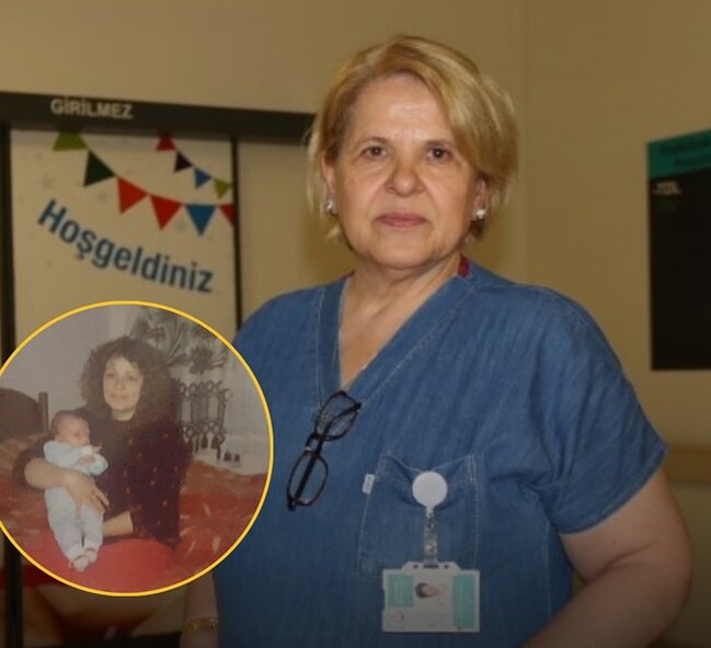 Öz kürəkəninin doğuşunda iştirak etdi - FOTO