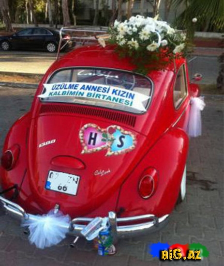 Hər kəs bu gəlin maşınından danışır - İNANILMAZ GÖRÜNTÜ - FOTO