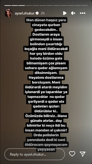 Keçmiş həyat yoldaşı Aysel Şükürü bıçaqlamaq istədi - FOTOLAR