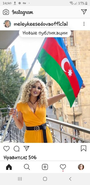 Məleykə Əsədova Azərbaycan bayrağını MƏDH ETDİ - FOTO