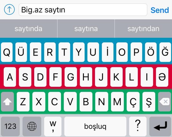 iPhone və iPad üçün Azərbaycan dili klaviaturasının yeni versiyası çıxıb