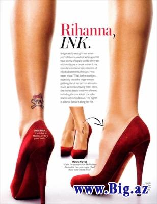 InStyle Jurnalından Rihanna fotosessiyası