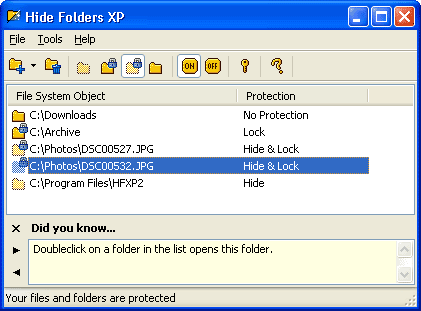 Hide Folders 2.2