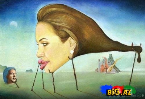 Jolie və Pitt karikaturası