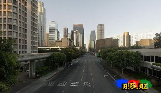 Los Angeles küçələri bomboş qalsa