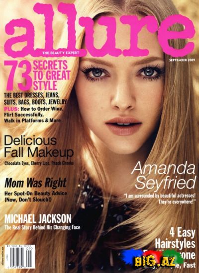 Amanda Seyfried məşhur Glamour və Allure jurnallarının üz qabığında