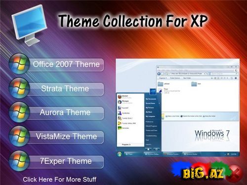 Theme Collection For XP - Windows XP Üçün 5 Yeni Və Gözəl Mövzu