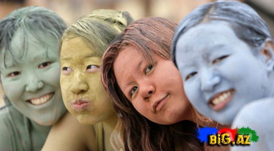 Koreyada palçıq festivalı