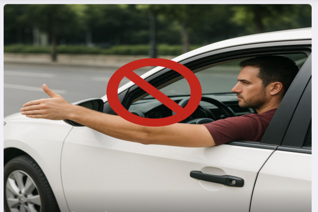 Əlini pəncərədən çıxaran sürücülərə XƏBƏRDARLIQ