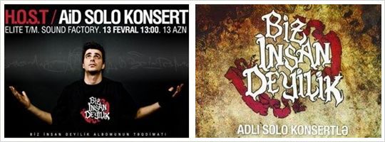 AiD - Biz İnsan Deyilik | Solo konsert və Albomun təqdimatı