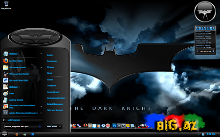 Windows 7 Dark Knight Teması