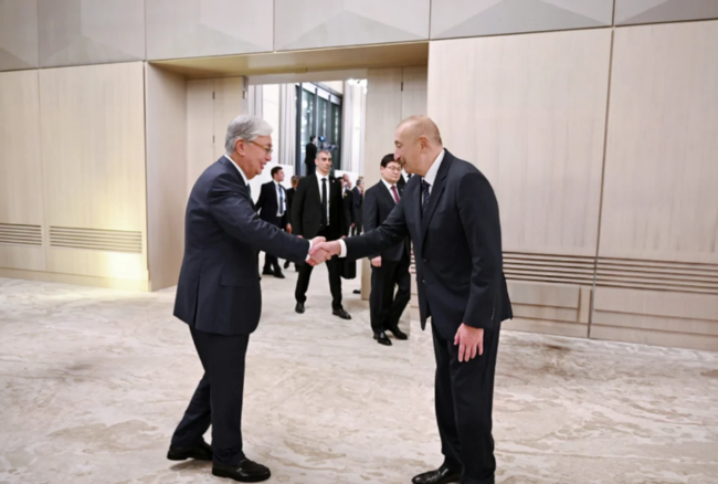 Prezident İlham Əliyevin adından AQEM-in 7-ci Zirvə Görüşünün iştirakçılarının şərəfinə şam yeməyi verilib - Foto