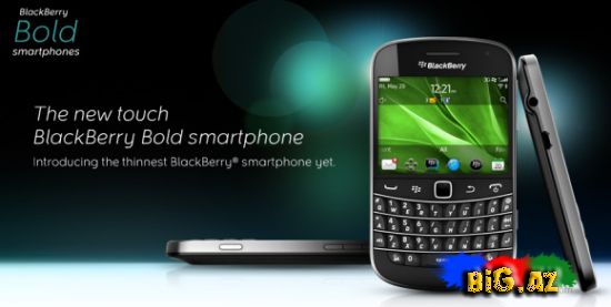 Taçskrinli BlackBerry Bold Smarfonu rəsmi olaraq təqdim olundu