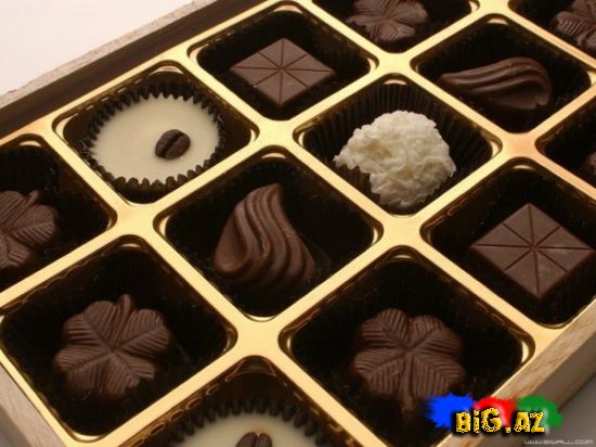 Karobka sokoladlar[Foto]