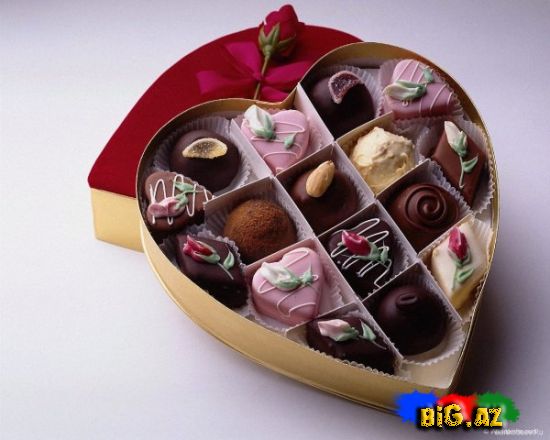 Karobka sokoladlar[Foto]